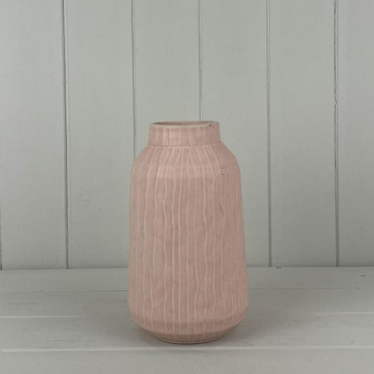Glazed Pastel Pink Vase