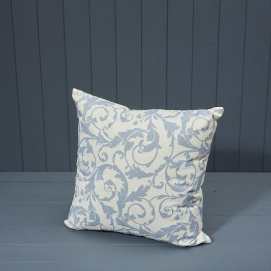 Meadow Printed Cushion — Blue Acanthus
